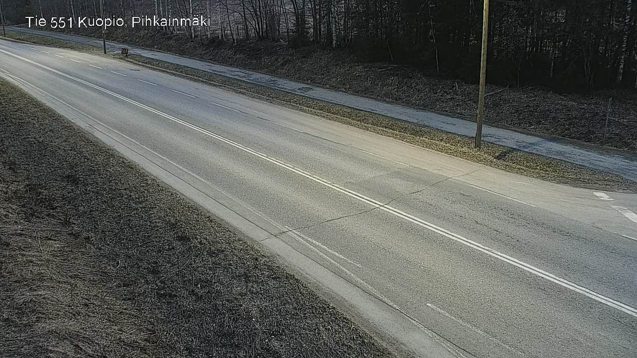 Weather Camera Image Road 551 Kuopio, Pihkainmäki, Kuopio, Pohjois-Savo