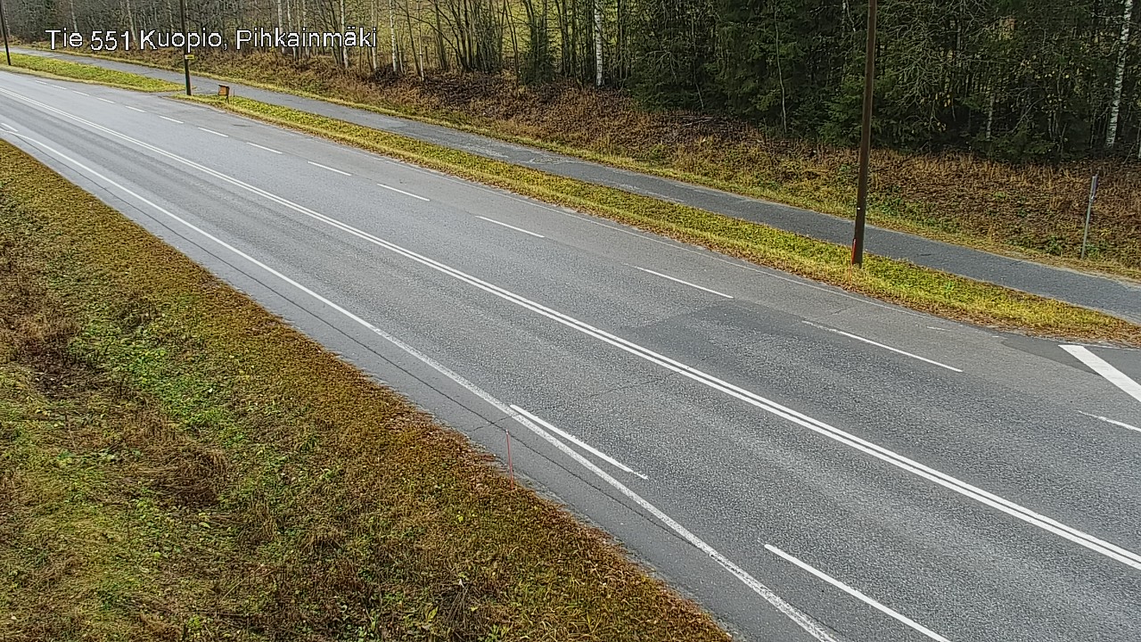 Weather Camera Image Väg 551 Kuopio, Pihkainmäki, Kuopio, Pohjois-Savo