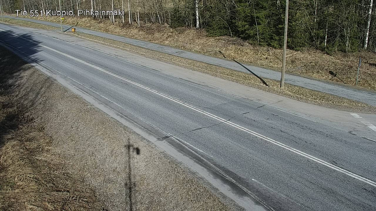 Weather Camera Image Road 551 Kuopio, Pihkainmäki, Kuopio, Pohjois-Savo