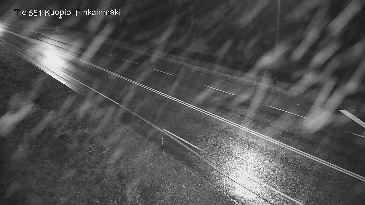 Weather Camera Image Road 551 Kuopio, Pihkainmäki, Kuopio, Pohjois-Savo