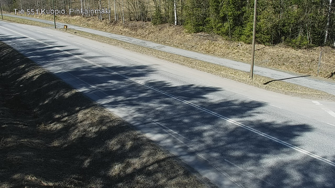 Weather Camera Image Road 551 Kuopio, Pihkainmäki, Kuopio, Pohjois-Savo