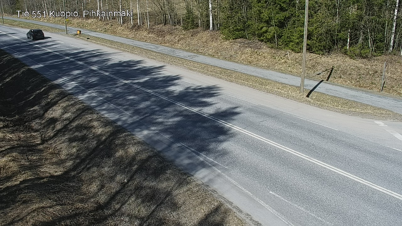 Kelikamerat Kuva Tie 551 Kuopio, Pihkainmäki, Kuopio, Pohjois-Savo