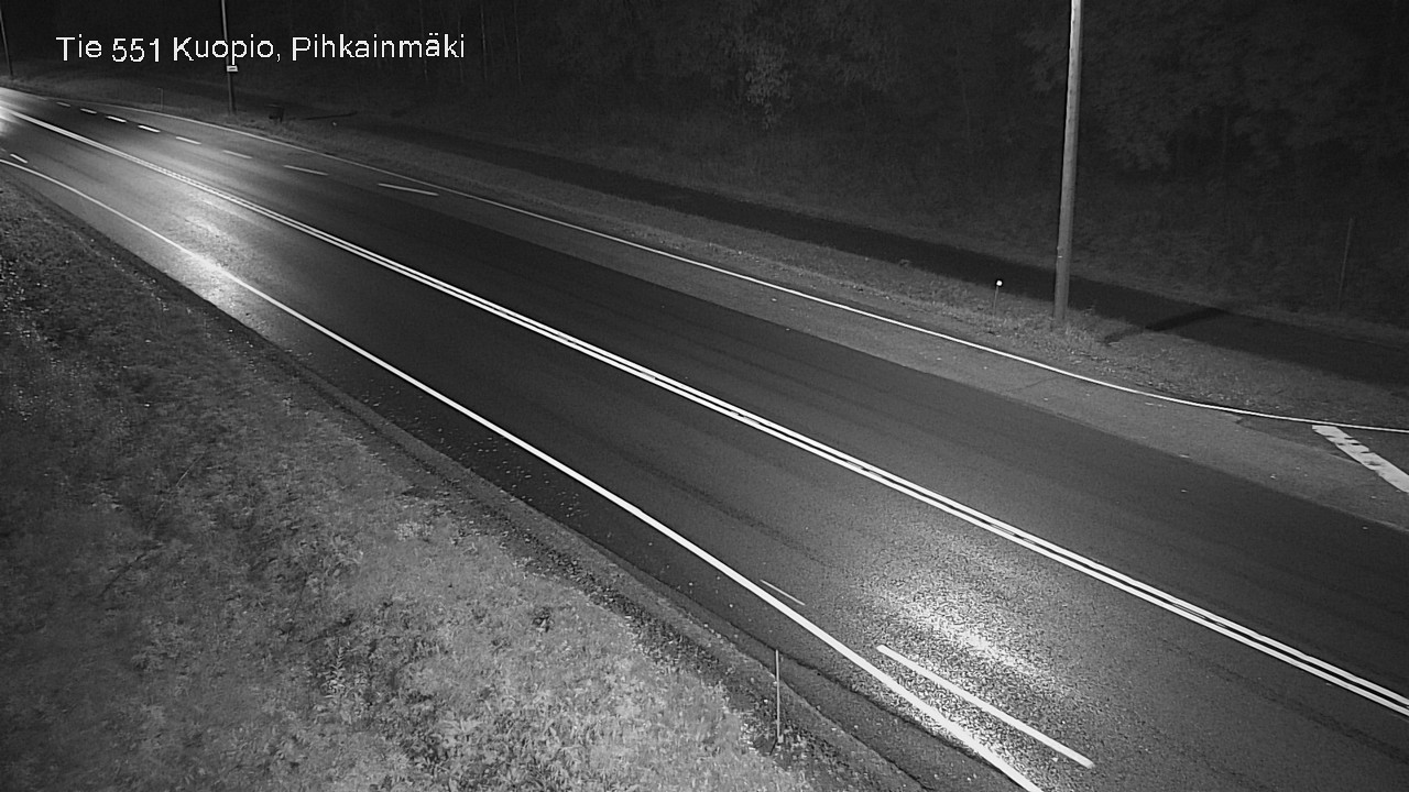 Weather Camera Image Road 551 Kuopio, Pihkainmäki, Kuopio, Pohjois-Savo