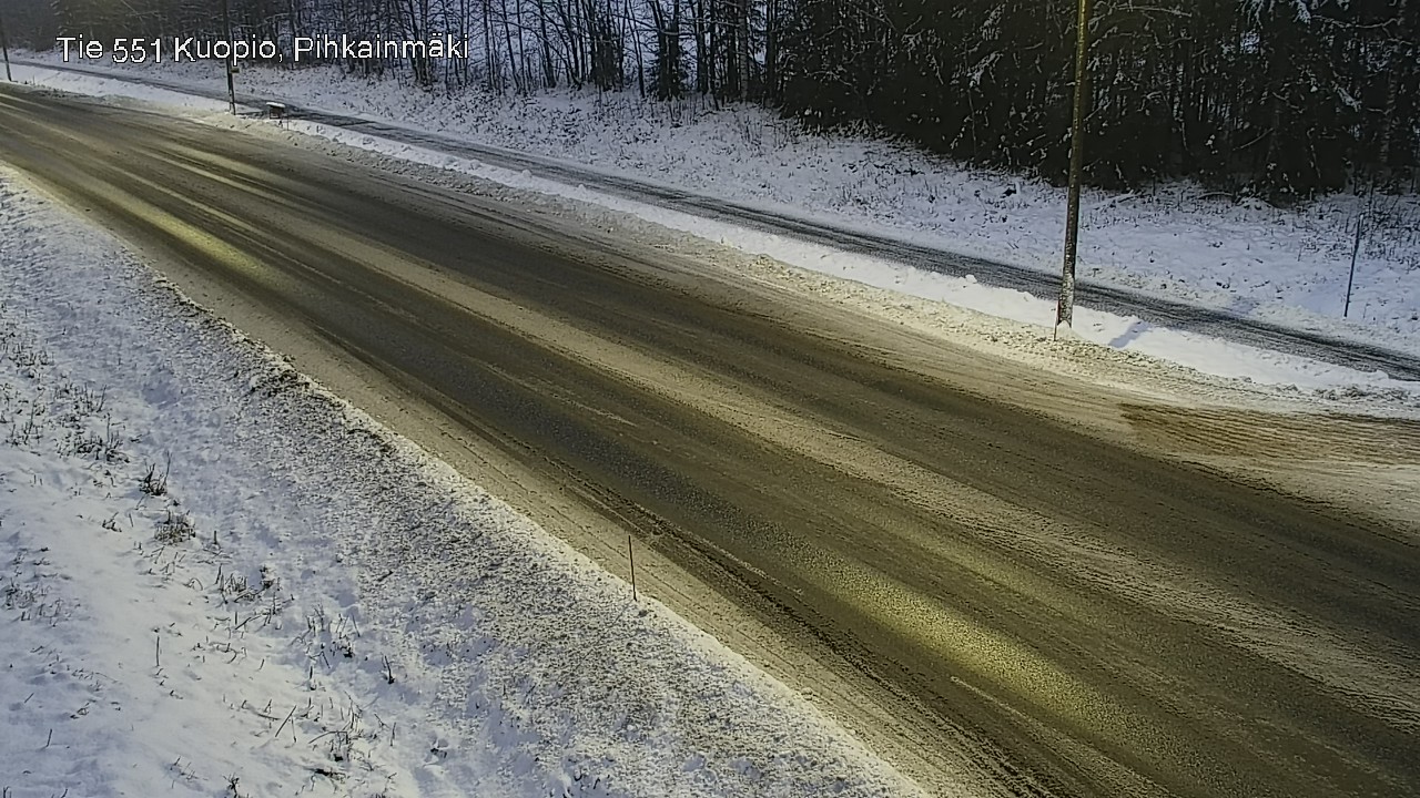 Weather Camera Image Road 551 Kuopio, Pihkainmäki, Kuopio, Pohjois-Savo