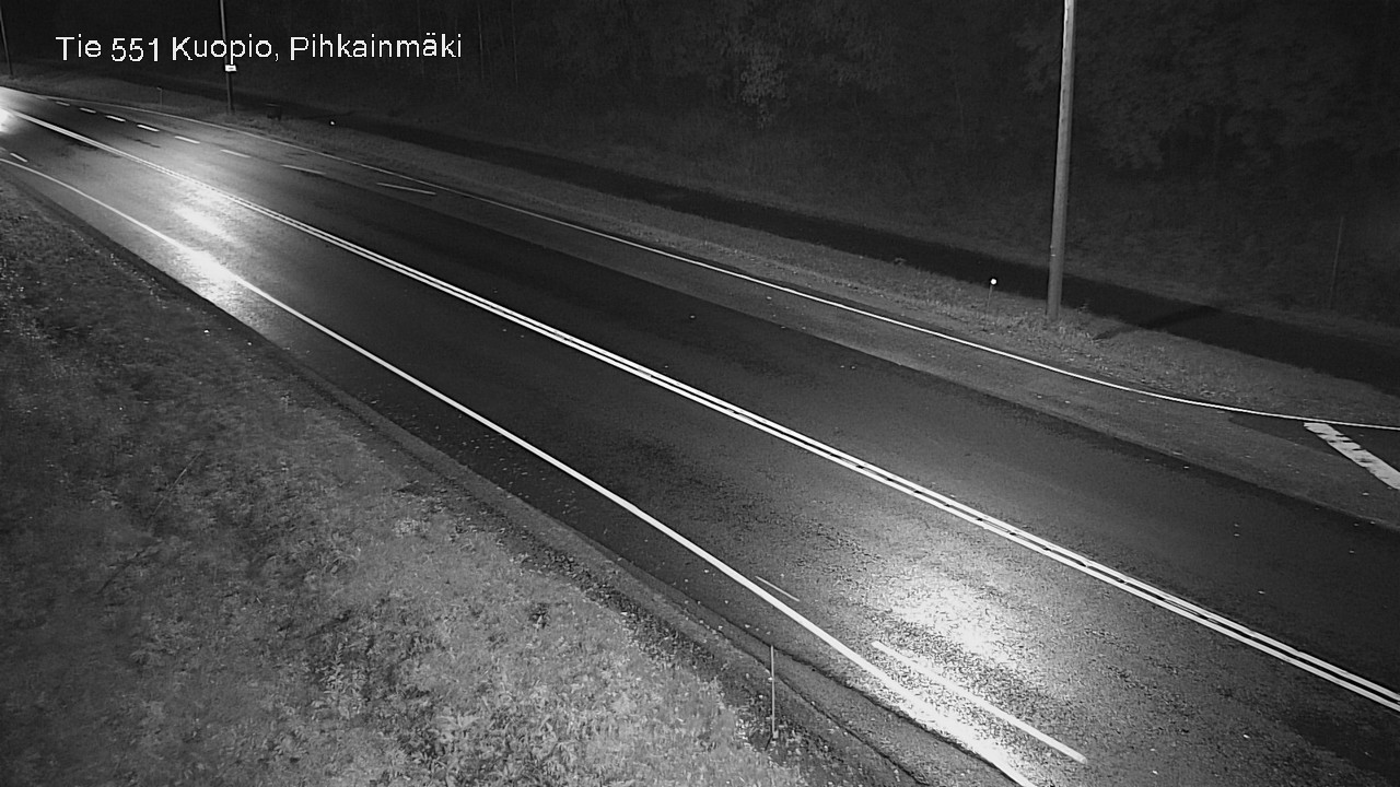 Weather Camera Image Road 551 Kuopio, Pihkainmäki, Kuopio, Pohjois-Savo