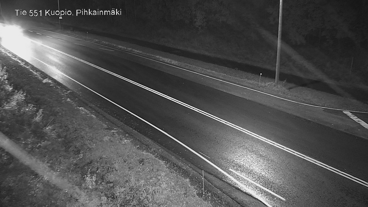 Weather Camera Image Road 551 Kuopio, Pihkainmäki, Kuopio, Pohjois-Savo