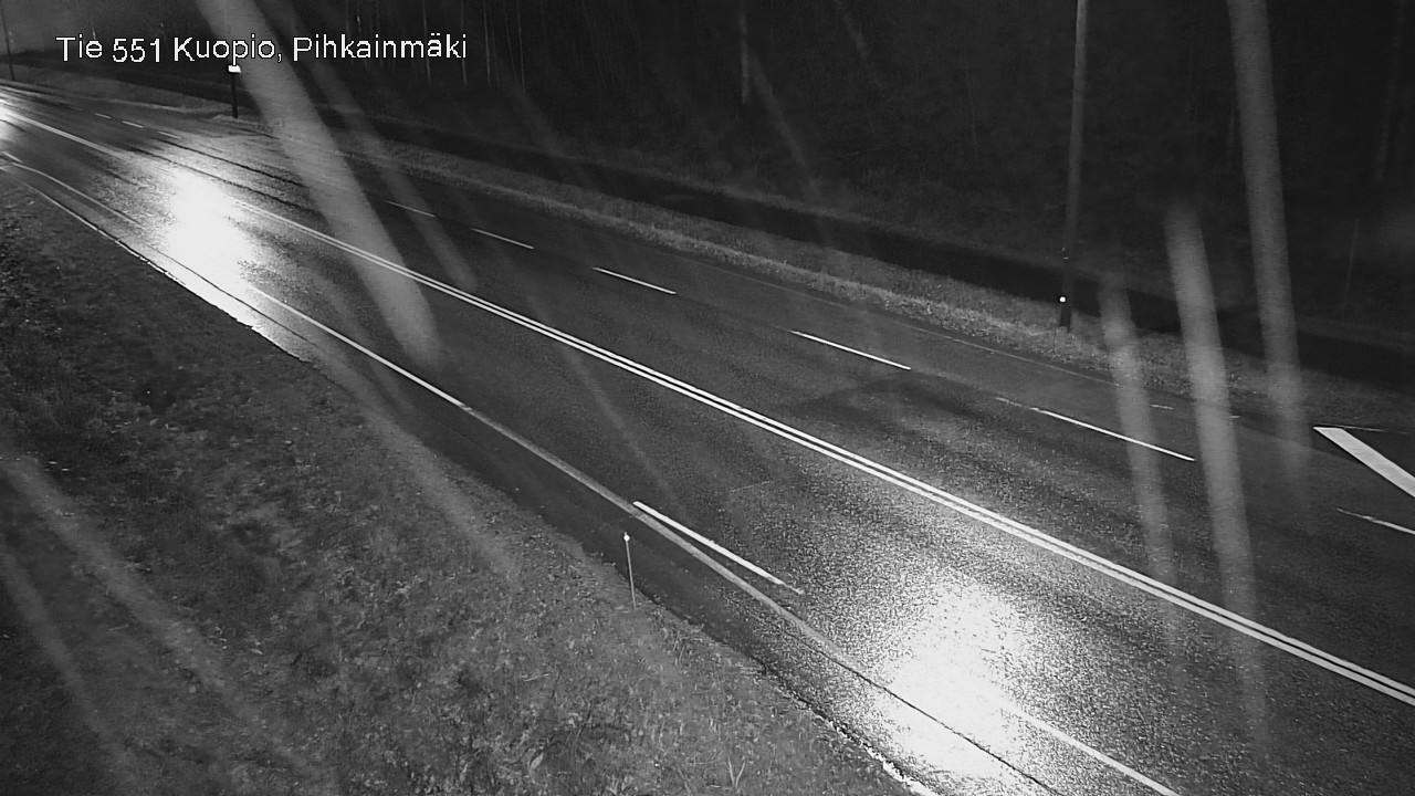 Weather Camera Image Road 551 Kuopio, Pihkainmäki, Kuopio, Pohjois-Savo