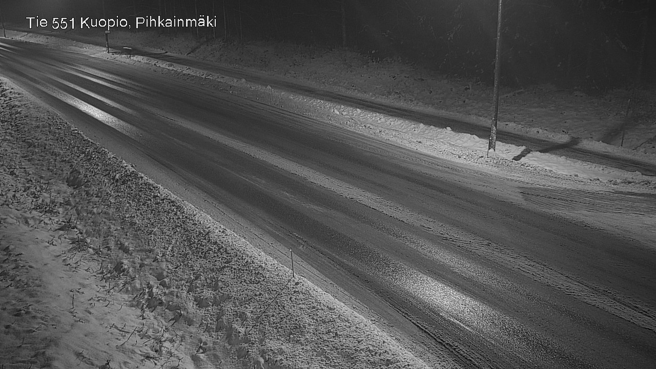 Weather Camera Image Road 551 Kuopio, Pihkainmäki, Kuopio, Pohjois-Savo