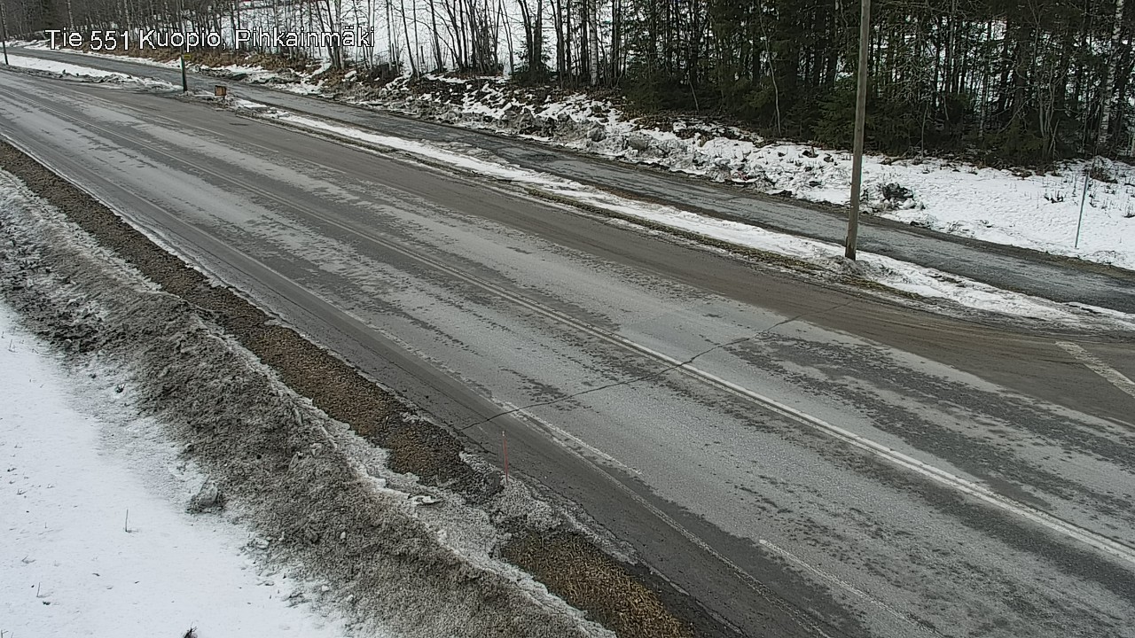 Weather Camera Image Väg 551 Kuopio, Pihkainmäki, Kuopio, Pohjois-Savo