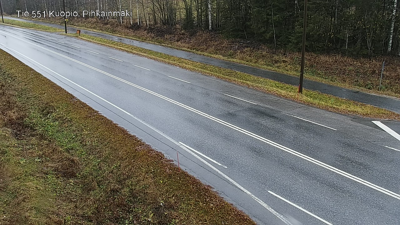 Weather Camera Image Väg 551 Kuopio, Pihkainmäki, Kuopio, Pohjois-Savo