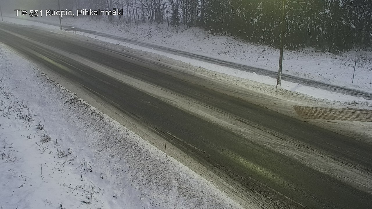 Weather Camera Image Road 551 Kuopio, Pihkainmäki, Kuopio, Pohjois-Savo