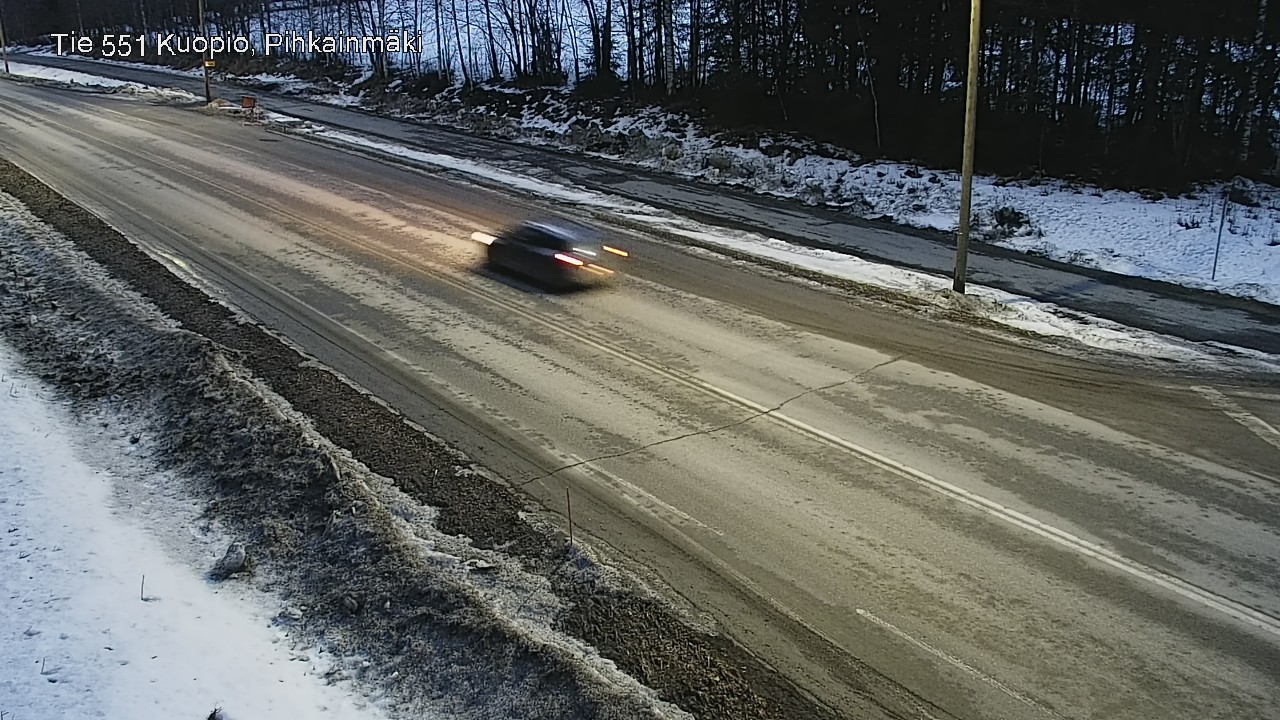 Weather Camera Image Road 551 Kuopio, Pihkainmäki, Kuopio, Pohjois-Savo