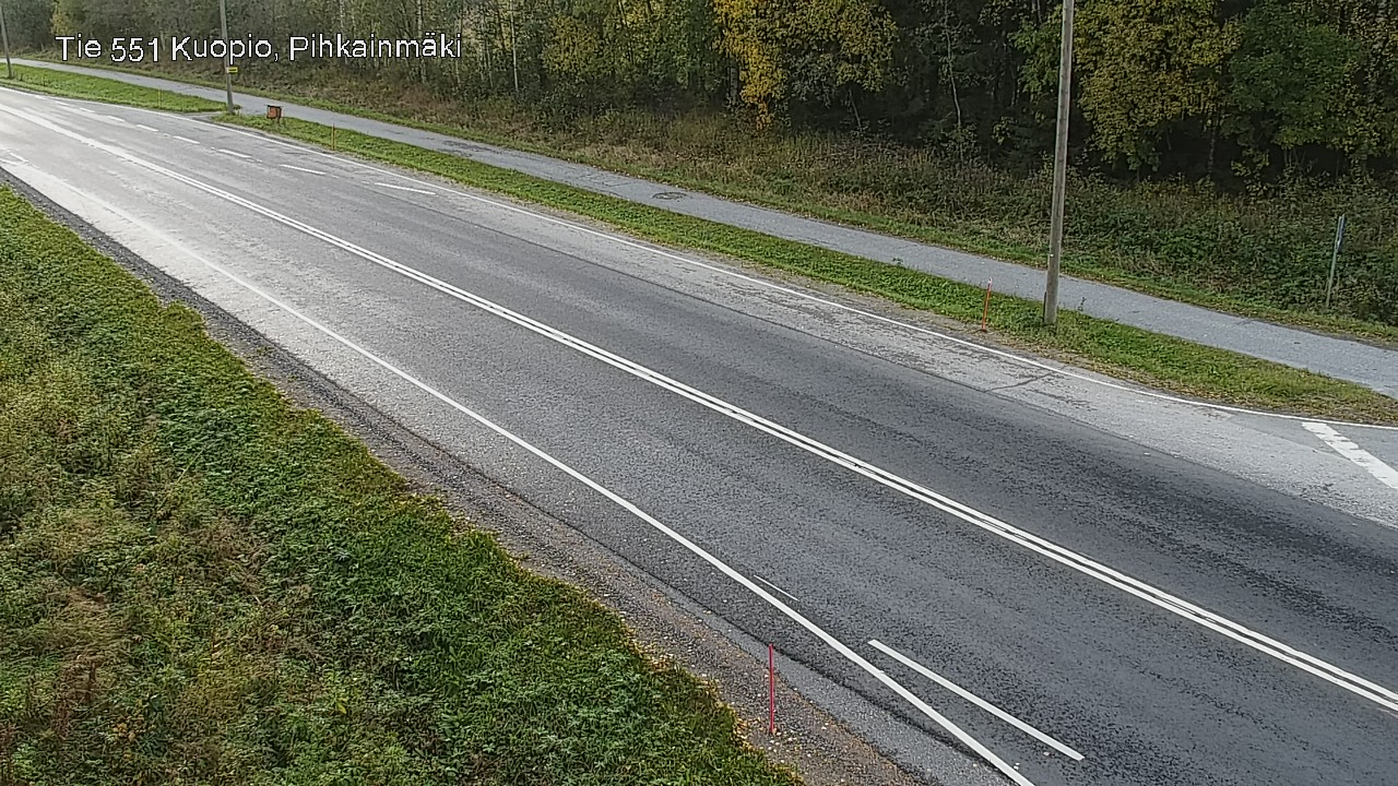 Weather Camera Image Road 551 Kuopio, Pihkainmäki, Kuopio, Pohjois-Savo