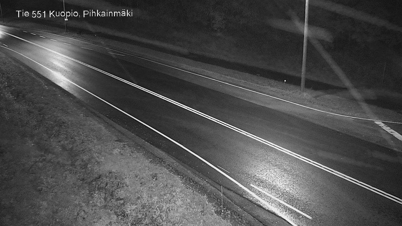 Weather Camera Image Road 551 Kuopio, Pihkainmäki, Kuopio, Pohjois-Savo