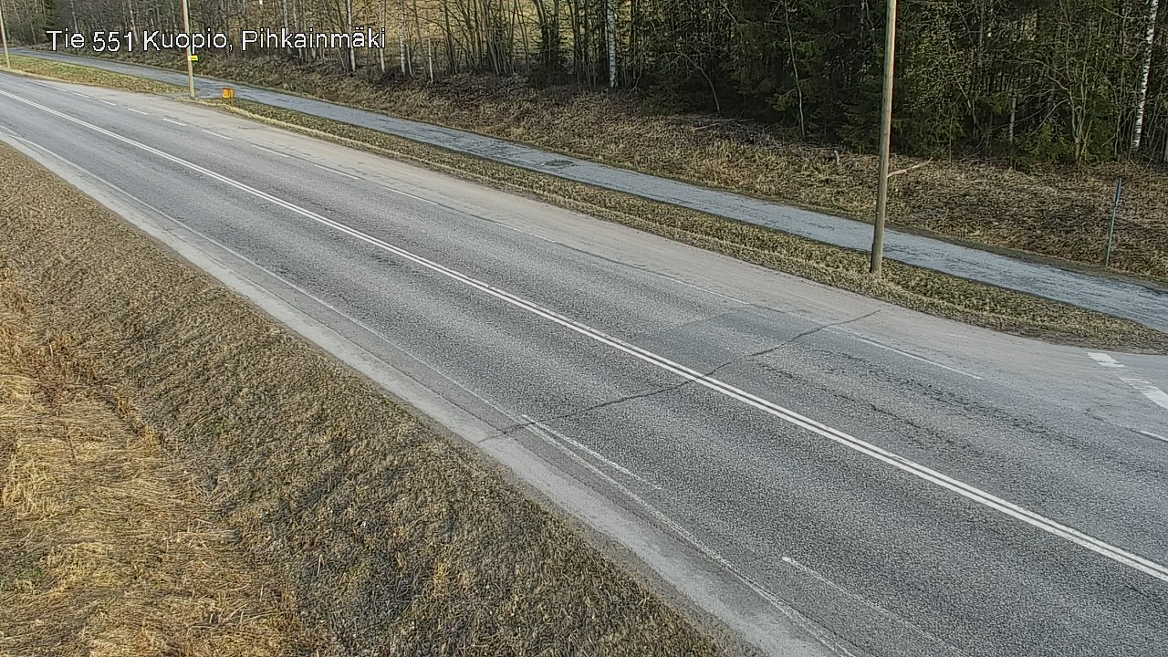Weather Camera Image Väg 551 Kuopio, Pihkainmäki, Kuopio, Pohjois-Savo