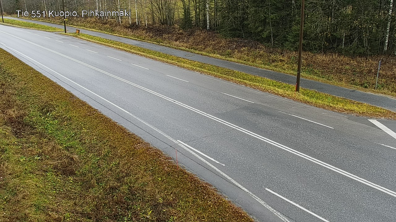Weather Camera Image Väg 551 Kuopio, Pihkainmäki, Kuopio, Pohjois-Savo