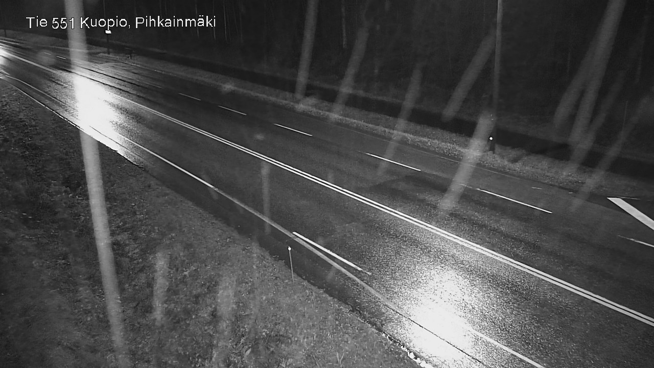 Weather Camera Image Road 551 Kuopio, Pihkainmäki, Kuopio, Pohjois-Savo