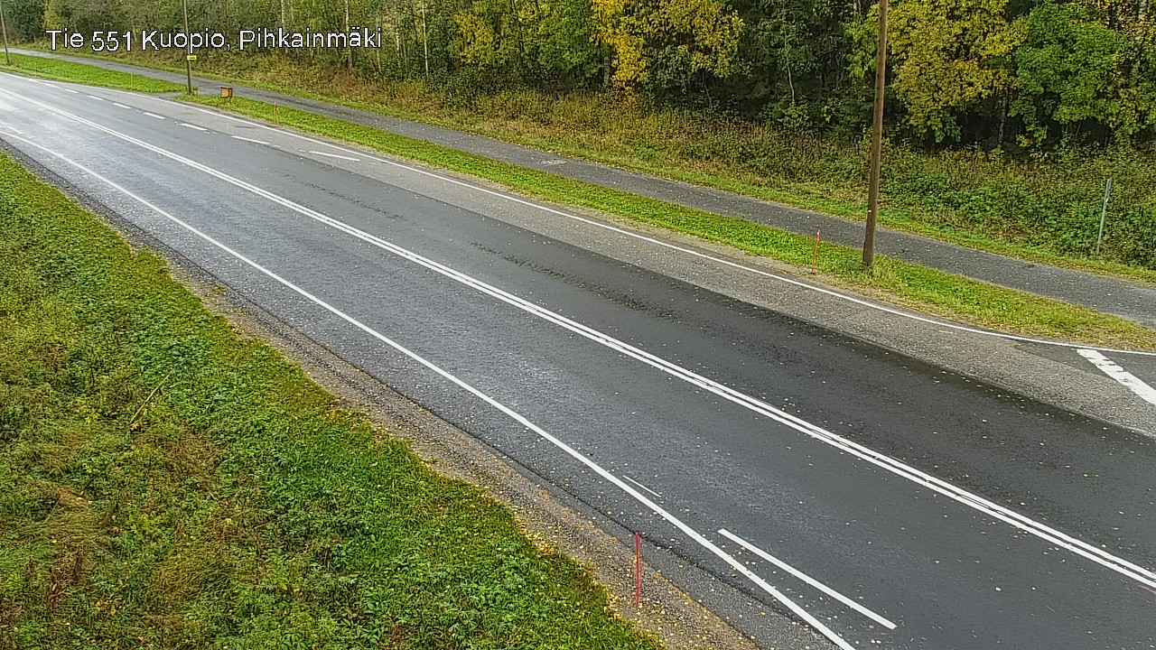 Weather Camera Image Road 551 Kuopio, Pihkainmäki, Kuopio, Pohjois-Savo