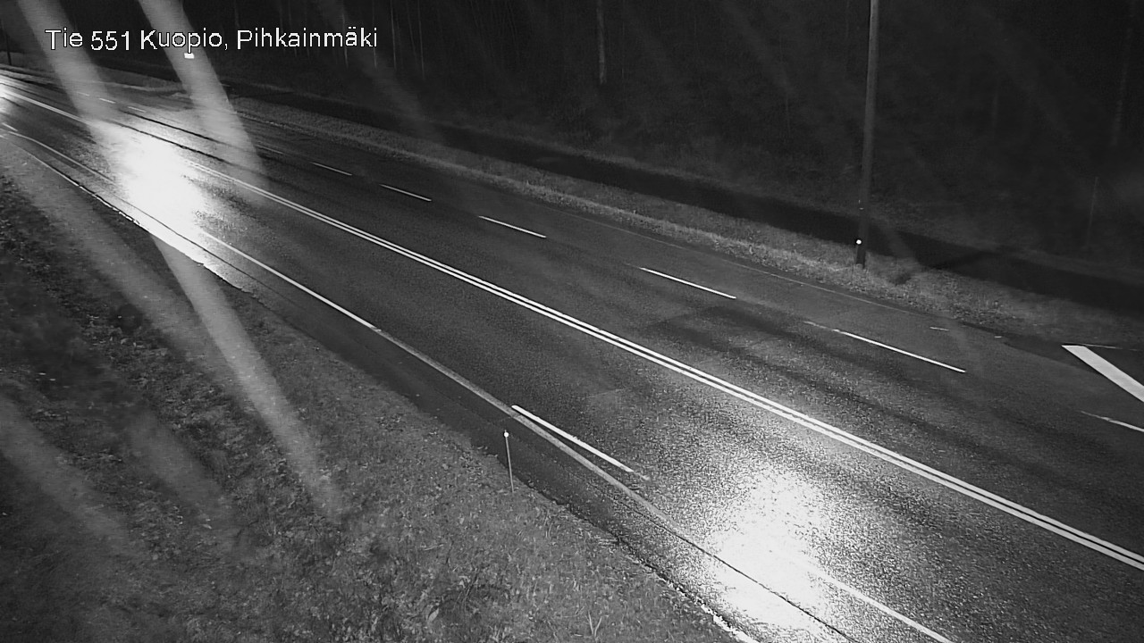 Weather Camera Image Road 551 Kuopio, Pihkainmäki, Kuopio, Pohjois-Savo