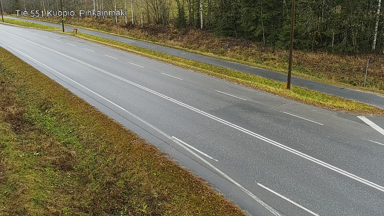 Weather Camera Image Väg 551 Kuopio, Pihkainmäki, Kuopio, Pohjois-Savo