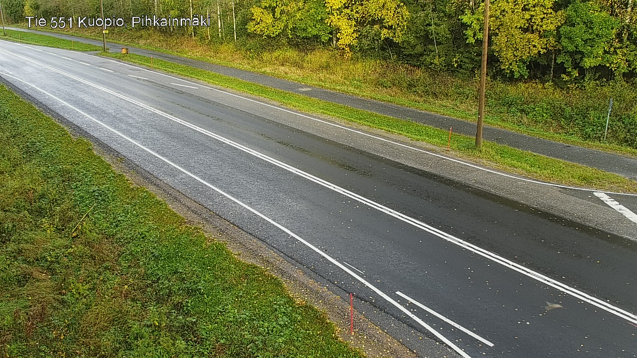 Weather Camera Image Road 551 Kuopio, Pihkainmäki, Kuopio, Pohjois-Savo
