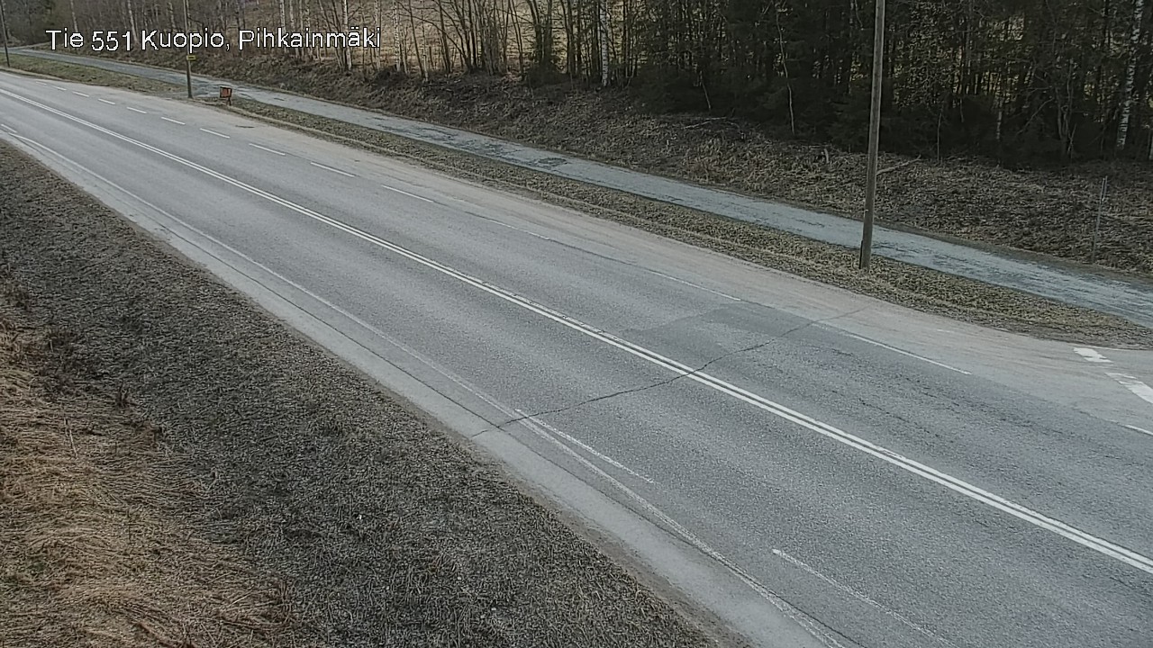 Weather Camera Image Road 551 Kuopio, Pihkainmäki, Kuopio, Pohjois-Savo