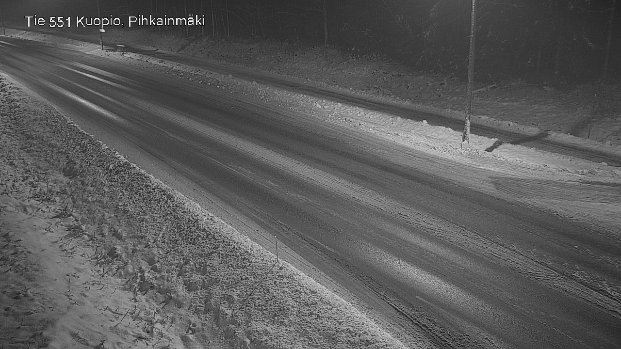 Weather Camera Image Road 551 Kuopio, Pihkainmäki, Kuopio, Pohjois-Savo