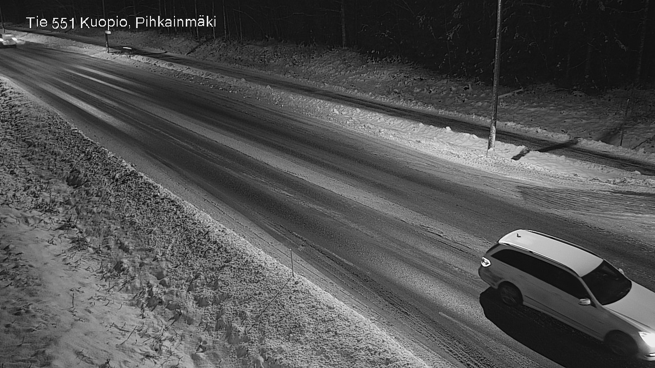 Weather Camera Image Road 551 Kuopio, Pihkainmäki, Kuopio, Pohjois-Savo