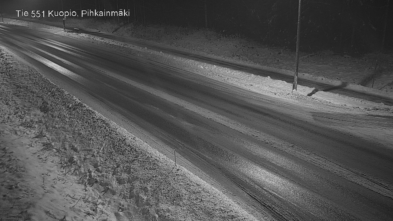 Weather Camera Image Road 551 Kuopio, Pihkainmäki, Kuopio, Pohjois-Savo