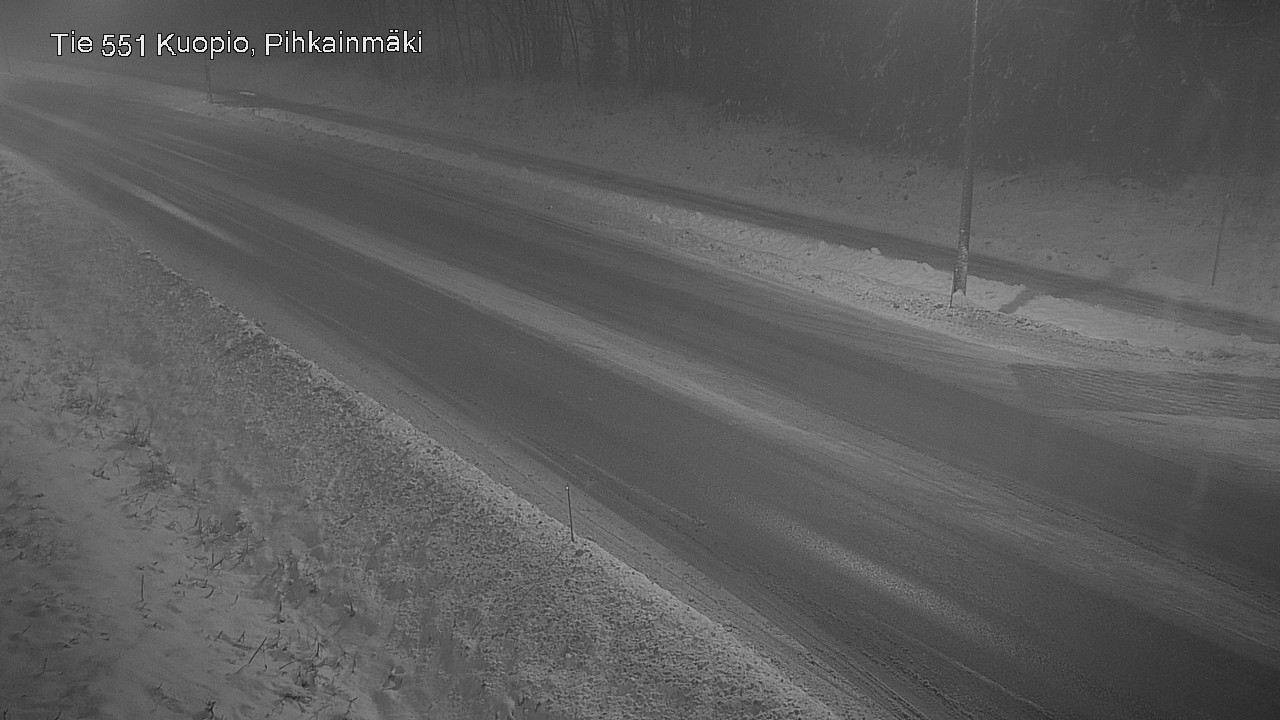Weather Camera Image Road 551 Kuopio, Pihkainmäki, Kuopio, Pohjois-Savo