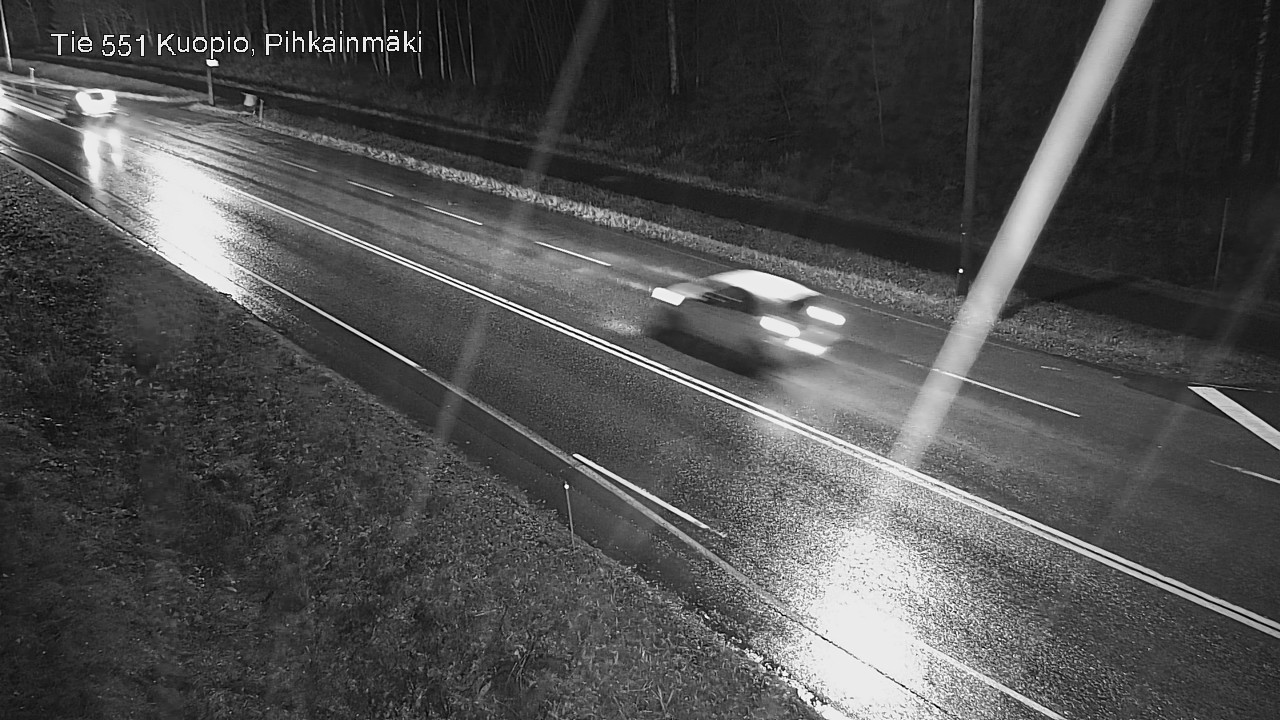 Weather Camera Image Väg 551 Kuopio, Pihkainmäki, Kuopio, Pohjois-Savo