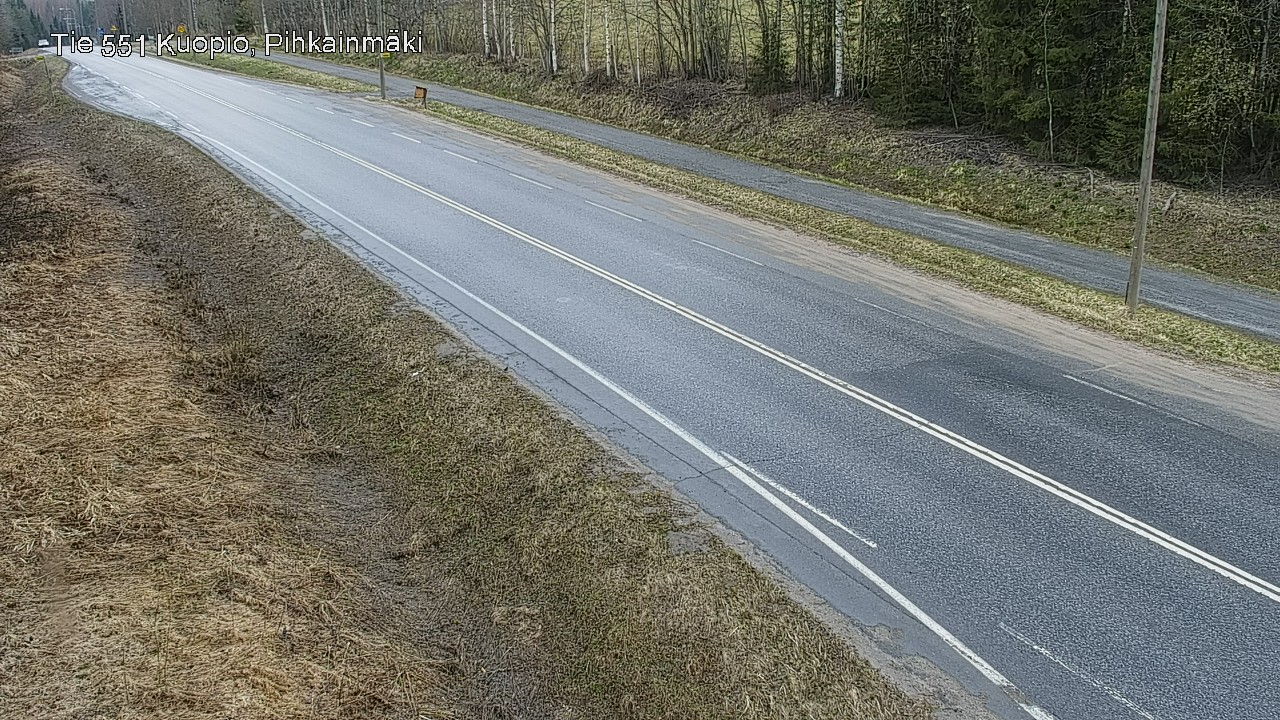 Weather Camera Image Road 551 Kuopio, Pihkainmäki, Kuopio, Pohjois-Savo