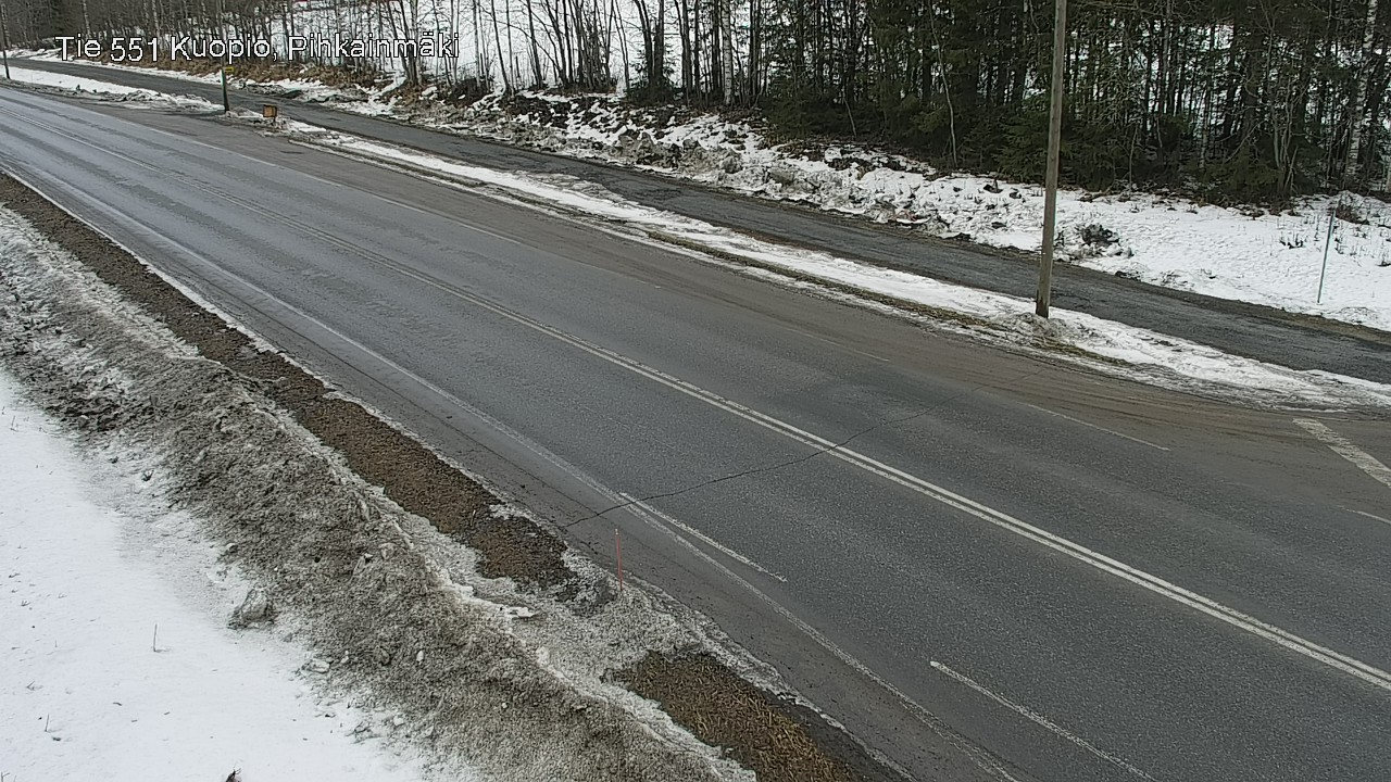 Weather Camera Image Väg 551 Kuopio, Pihkainmäki, Kuopio, Pohjois-Savo