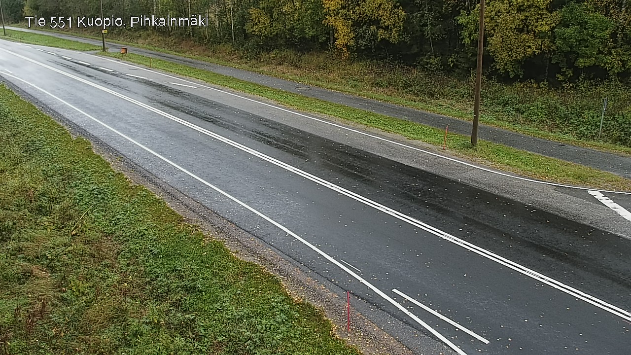 Weather Camera Image Road 551 Kuopio, Pihkainmäki, Kuopio, Pohjois-Savo