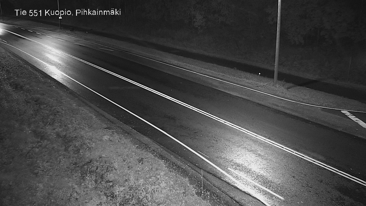 Weather Camera Image Road 551 Kuopio, Pihkainmäki, Kuopio, Pohjois-Savo