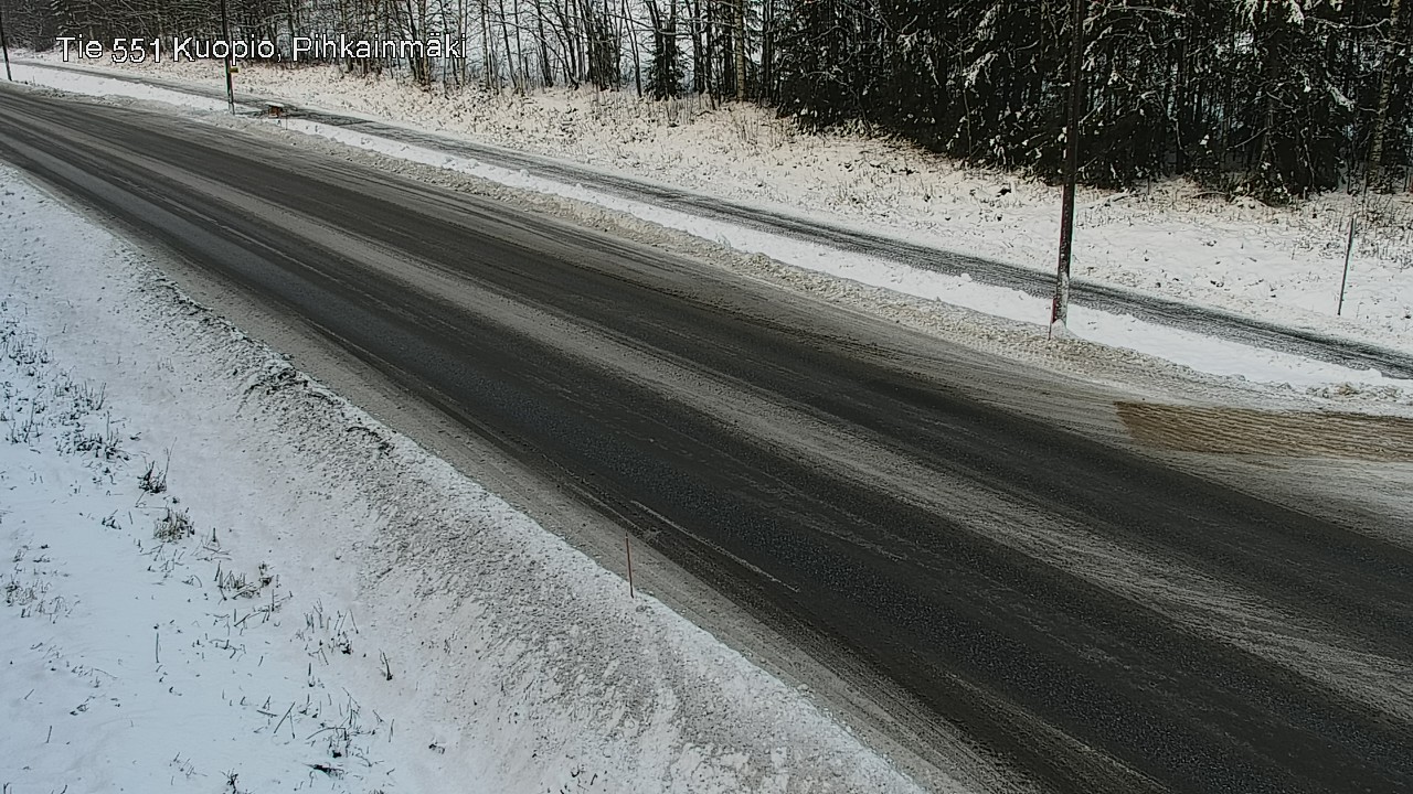 Weather Camera Image Road 551 Kuopio, Pihkainmäki, Kuopio, Pohjois-Savo