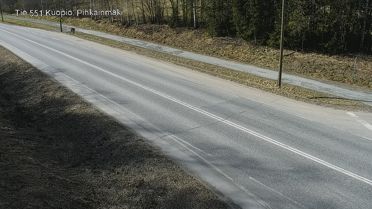 Weather Camera Image Road 551 Kuopio, Pihkainmäki, Kuopio, Pohjois-Savo