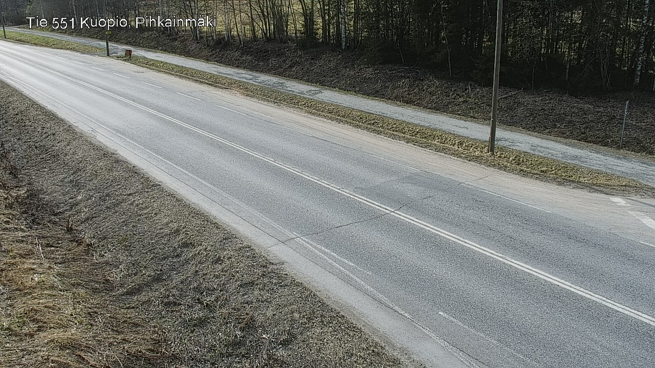 Weather Camera Image Road 551 Kuopio, Pihkainmäki, Kuopio, Pohjois-Savo