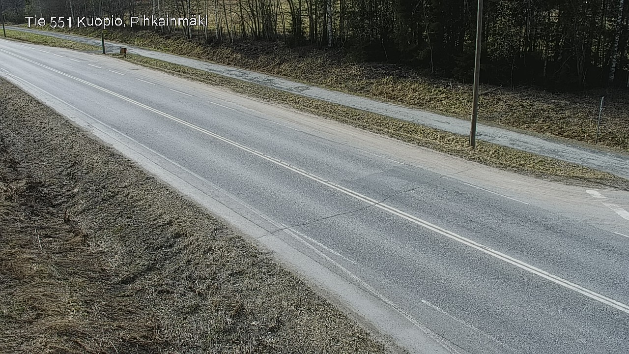 Weather Camera Image Road 551 Kuopio, Pihkainmäki, Kuopio, Pohjois-Savo