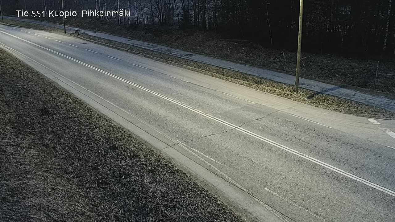 Weather Camera Image Road 551 Kuopio, Pihkainmäki, Kuopio, Pohjois-Savo