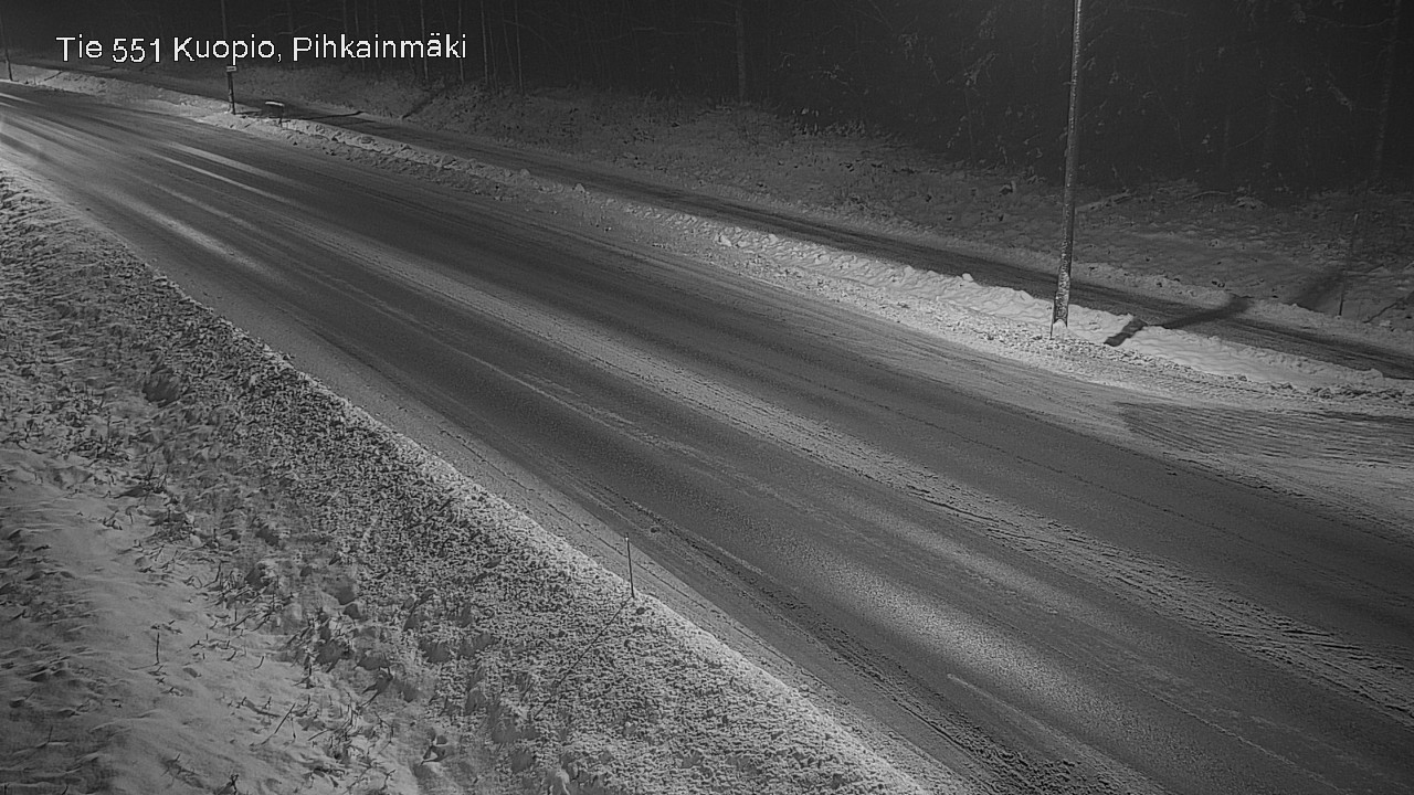 Weather Camera Image Road 551 Kuopio, Pihkainmäki, Kuopio, Pohjois-Savo