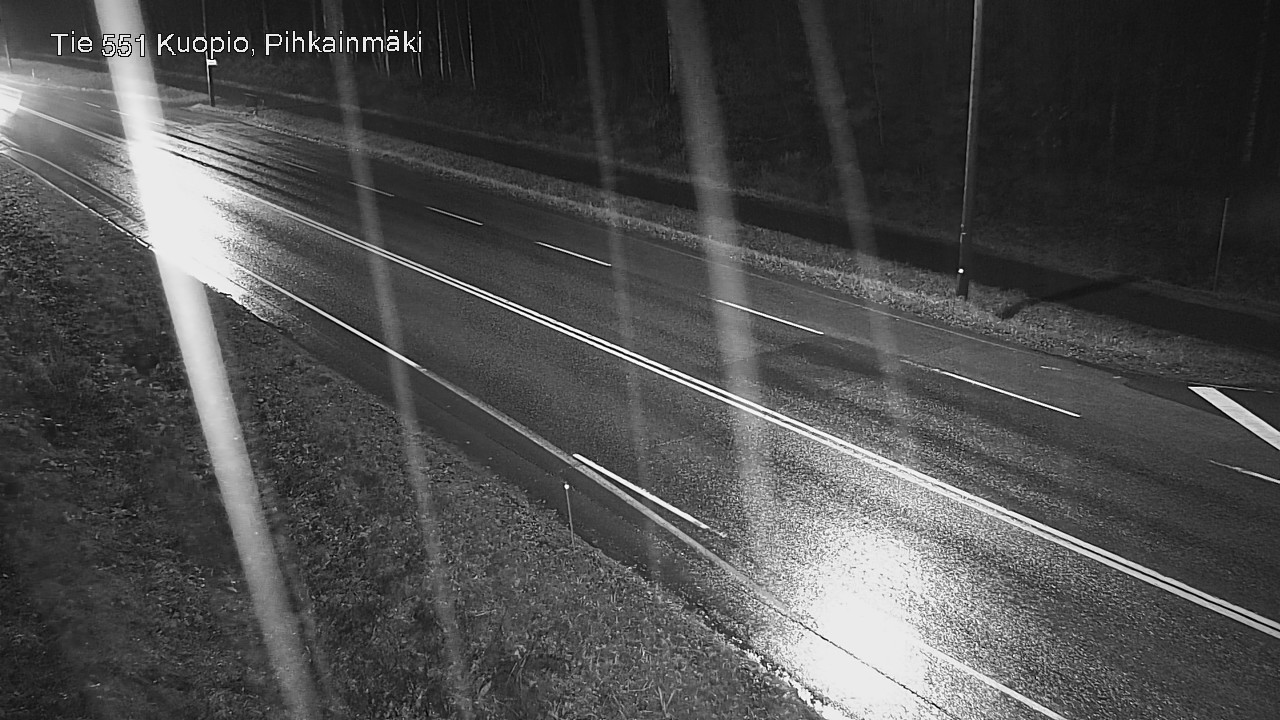 Weather Camera Image Väg 551 Kuopio, Pihkainmäki, Kuopio, Pohjois-Savo