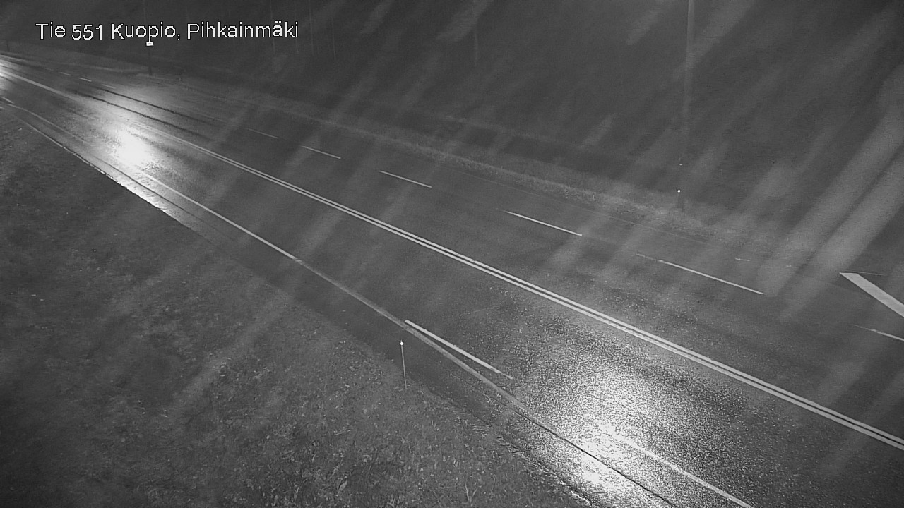 Weather Camera Image Road 551 Kuopio, Pihkainmäki, Kuopio, Pohjois-Savo