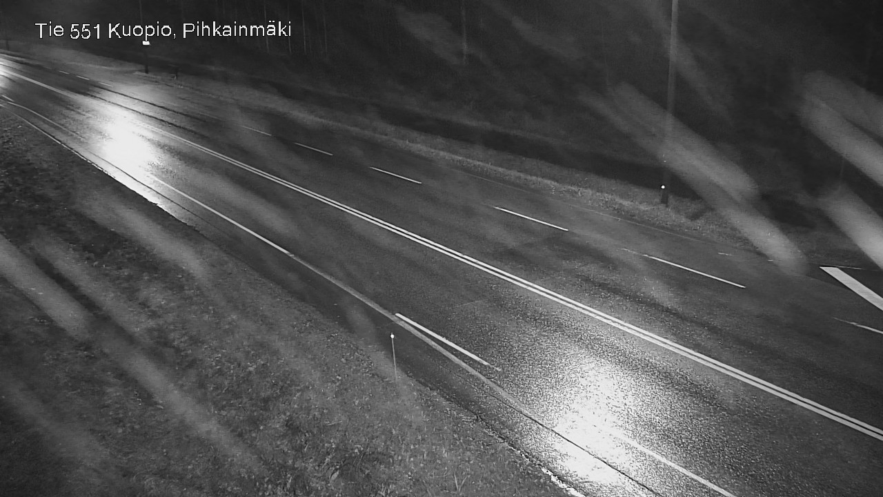 Weather Camera Image Road 551 Kuopio, Pihkainmäki, Kuopio, Pohjois-Savo