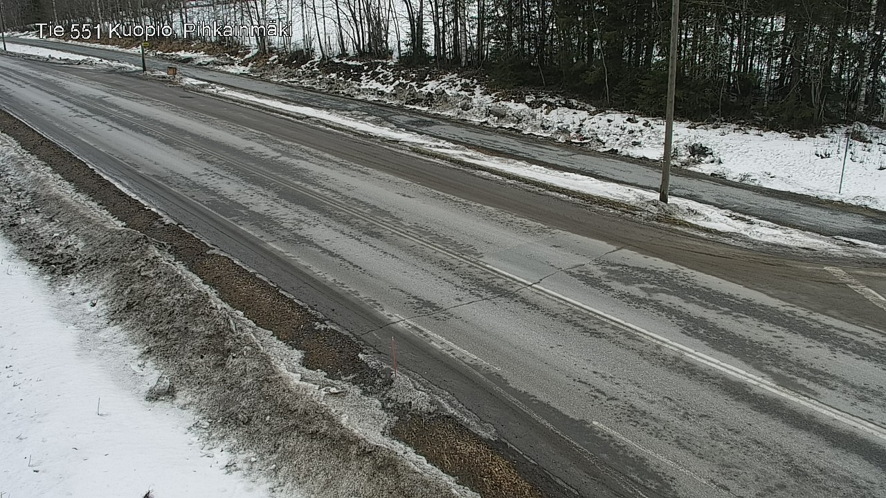 Weather Camera Image Road 551 Kuopio, Pihkainmäki, Kuopio, Pohjois-Savo