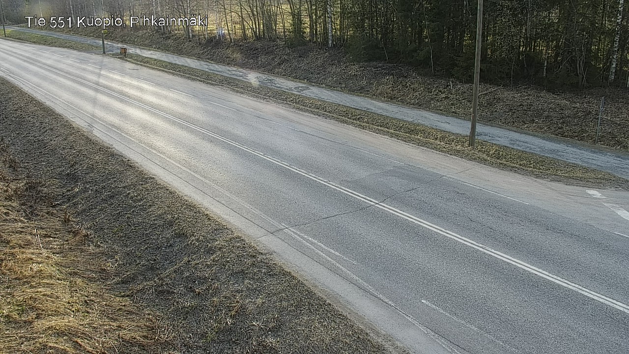 Weather Camera Image Road 551 Kuopio, Pihkainmäki, Kuopio, Pohjois-Savo