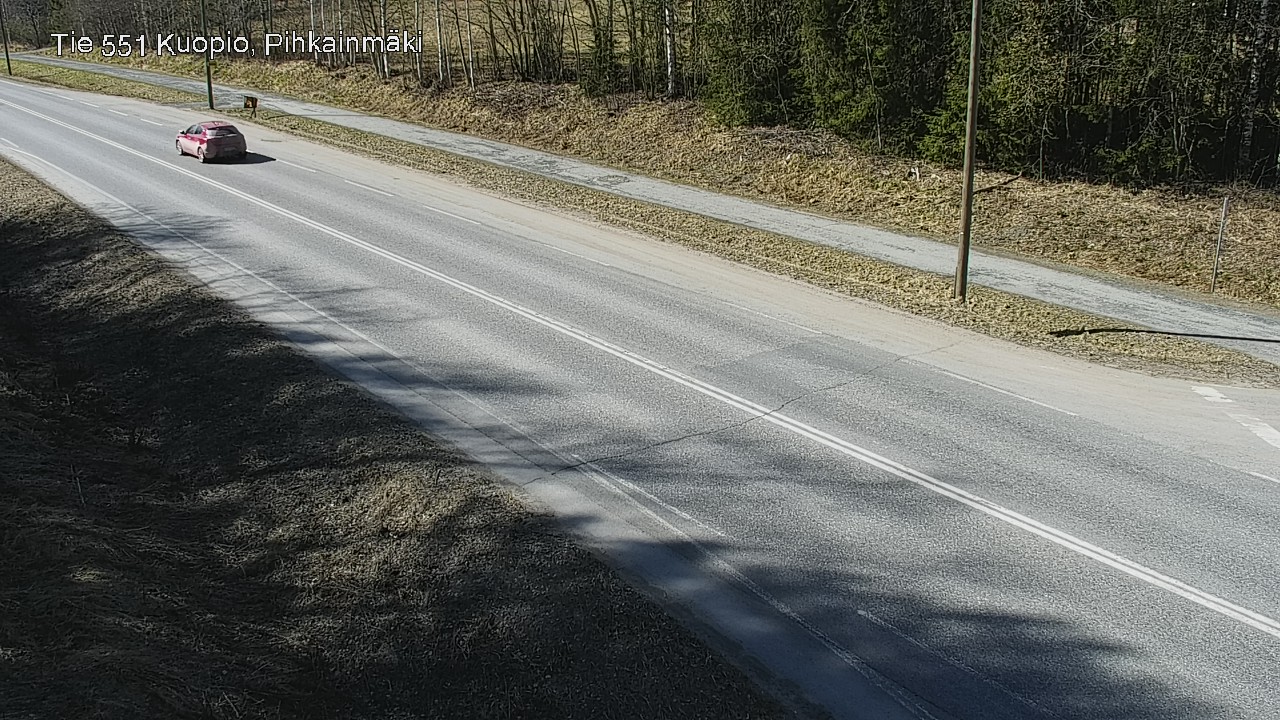 Weather Camera Image Road 551 Kuopio, Pihkainmäki, Kuopio, Pohjois-Savo