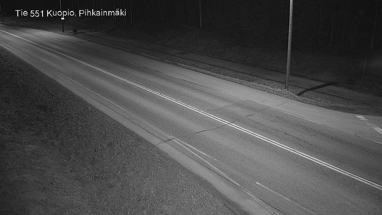 Weather Camera Image Road 551 Kuopio, Pihkainmäki, Kuopio, Pohjois-Savo