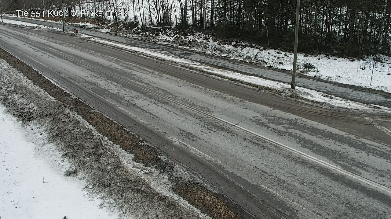 Weather Camera Image Road 551 Kuopio, Pihkainmäki, Kuopio, Pohjois-Savo