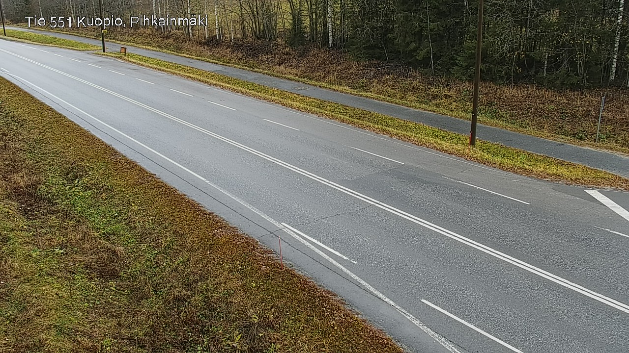 Weather Camera Image Väg 551 Kuopio, Pihkainmäki, Kuopio, Pohjois-Savo